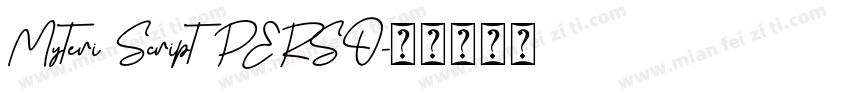 Myteri Script PERSO字体转换